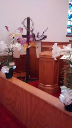 Easter Butterflies on Cross