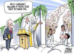 billy graham goes to heaven