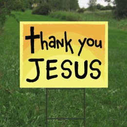 thankyoujesussign